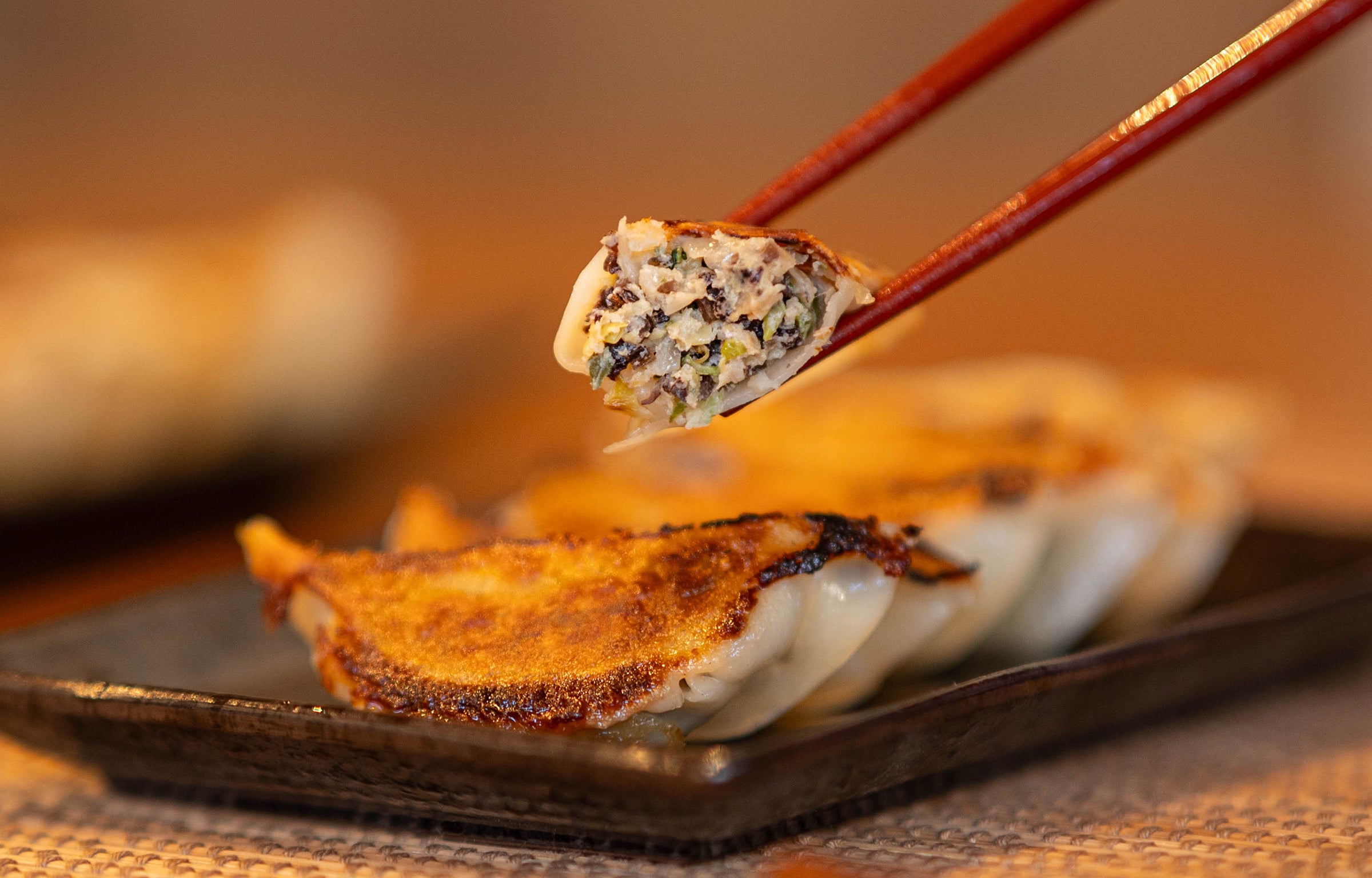 餃子の断面